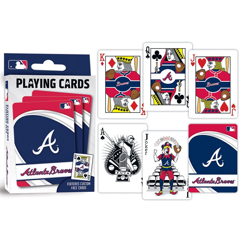 MasterPieces Officially Licensed MLB Atlanta Braves Playing Cards - 54 Card Deck for Adults, 4 of 6