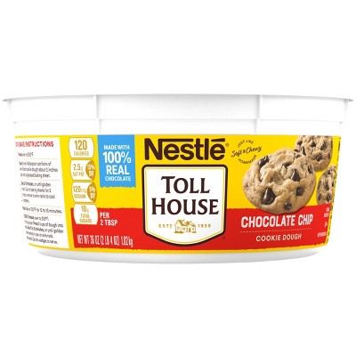 Nestle Tollhouse Scoop & Bake Chocolate Chip Cookie Dough Tub - 36oz