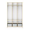 Guidecraft EdQ 3-Section Wooden Storage Locker for Classroom, Kids Cubby Organizer with Shelves and Hooks for Coats - 3 of 4