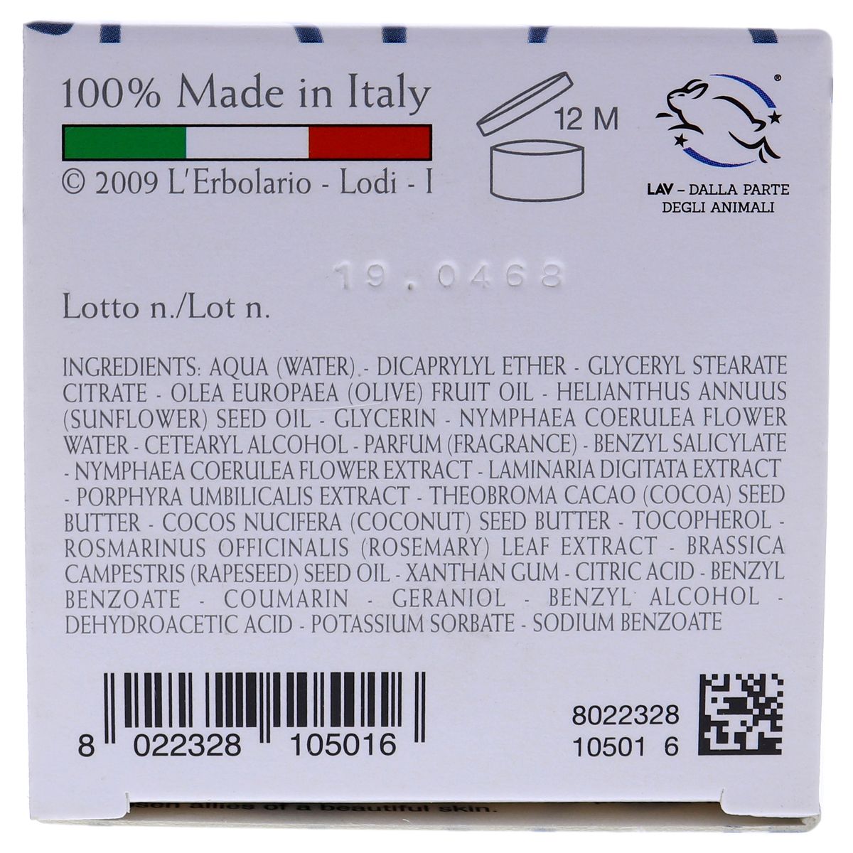 L'Erbolario Fiore Dell'Onda Fluid Body Cream - Body Cream for Dry Skin - 6.7 oz - thumbnail 6