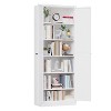 Dexmalle 72" Freestanding White Metal Kitchen Pantry Cabinet with Adjustable Shelves - 2 of 4