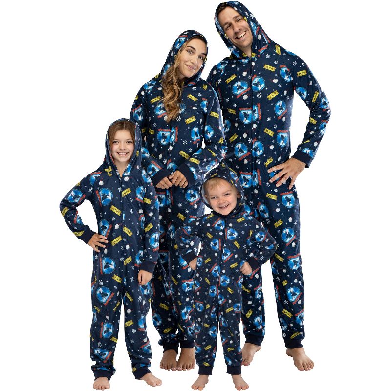 Polar Express Big Kids Believe Hooded One-Piece Footless Sleeper Union Suit, 5 of 6