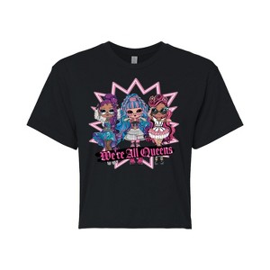 Women's - LOL Surprise! - We're All Queens Cropped Graphic T-Shirt - 1 of 4