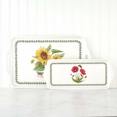 Botanic Garden Melamine Sandwich Tray with Poppy Design