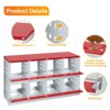 Chicken Nesting Box,Easy Egg Collection Large Vented Holes Chicken Coop Equipment with Vented Holes, Heavy Duty Chicken Nesting Boxes for Hens - 3 of 4