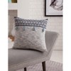 Gulches Bohemian Style Orion Throw Pillow - Navy/White, Handcrafted Cotton Yarns, Zippered Removable Cover, Plush Polyester Insert - 3 of 4