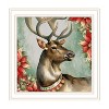 2Piece Vignette Old World Reindeer & Bell White Framed Wall Art for Living Room,Wall Art Print for Home Decor, Bedroom Wall Art by Nicole DeCamp - 3 of 4