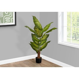 NicBex Artificial Tree Artificial Plant 47" Tall Artificial Evergreen Tree with Black Pot, Room Decor for Home Office Foyer Porch - 1 of 4