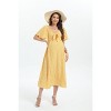 Maternity Dresses Knotted Side Slit Knee Length Dress - 4 of 4