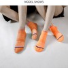 Anna-Kaci Women's Anti-Slip Athletic Ankle Socks 6pk - for Running & Training - Orange - 3 of 4