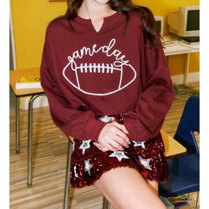 Women's Game Day Sweatshirt - Peach Love - 1 of 2