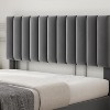Platform Bed Frame with Adjustable Upholstered Headboard, Heavy Duty Support, Noise Free Wooden Slats, No Box Spring Needed, Easy Assembly, Grey - 3 of 4