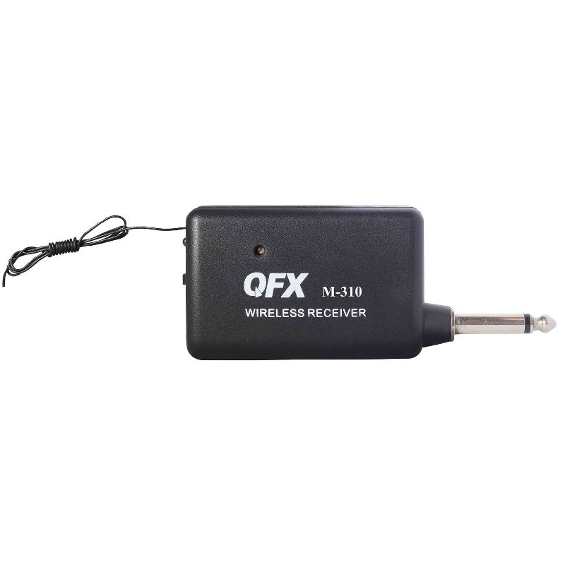 QFX® M-310 Wireless Microphone System with Handheld Microphone, Wireless Receiver, and Microphone Cable, 2 of 5