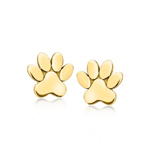 Ross-Simons 14kt Yellow Gold Petite Animal Paw Stud Earrings - 1 of 4