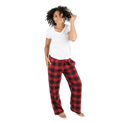 Leveret Womens Flannel Christmas Pants Plaid Black And Red Xl : Target