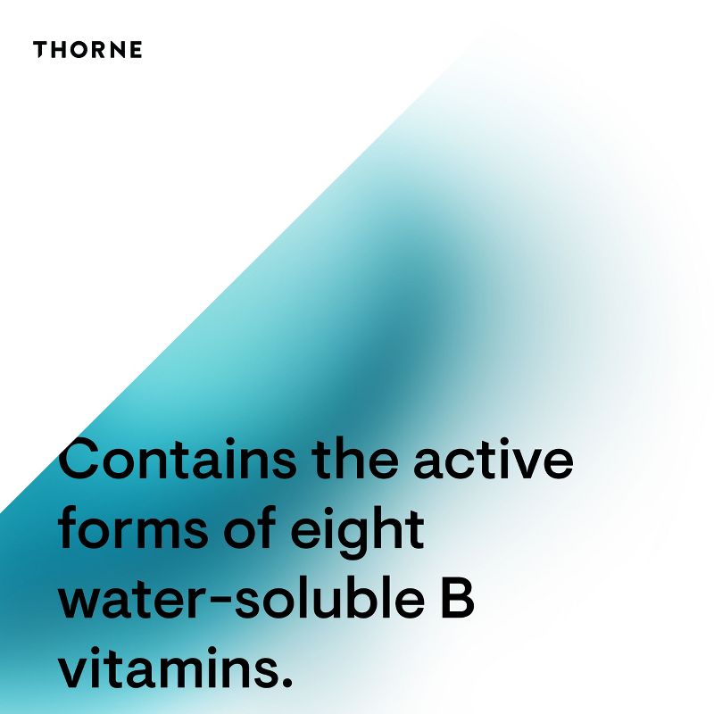 Thorne B-Complex #12 - Vitamin B Complex with Active B12 and Folate - 60 Capsules, 6 of 9