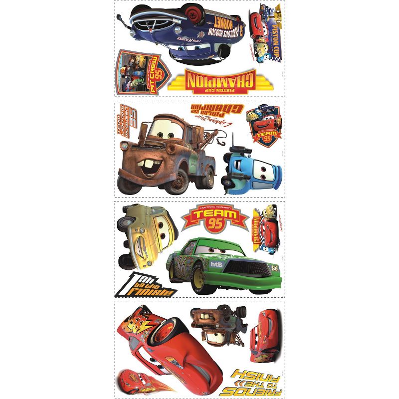 Cars Piston Cup Champs Peel and Stick Kids&#39; Wall Decal, 4 of 6