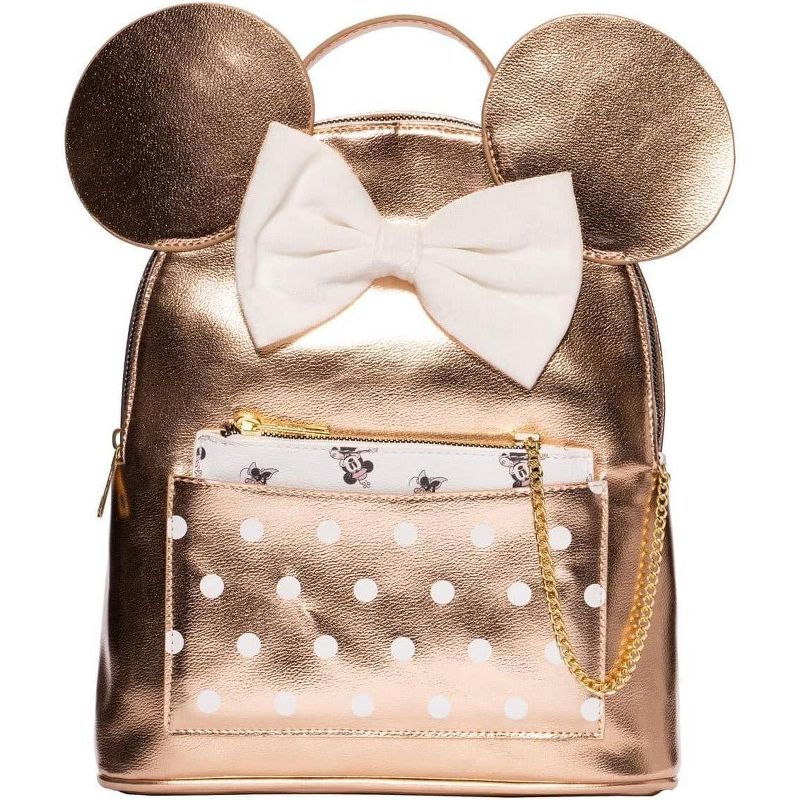 Bioworld Disney Amigo Minnie Mouse 11 Inch Detachable Pouch Mini-Backpack, 4 of 5