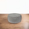 Royal Hampton 32" Coffee Table | Silver Metallic Beads Studded Pattern | Nickel Coated Iron Frame - 4 of 4