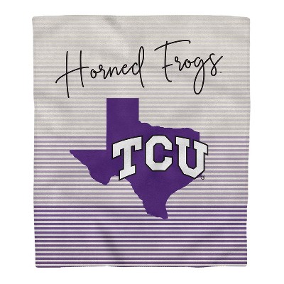 NCAA TCU Horned Frogs Ultra Fleece State Stripe Blanket