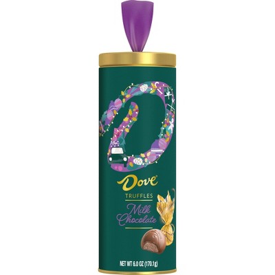 Dove Holiday Milk Chocolate Truffle Tube - 6oz