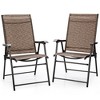Costway  2PCS Outdoor Patio Folding Chair Camping Portable Lawn Garden W/Armrest - image 2 of 4