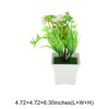 Unique Bargains Artificial Plants Clovers Arrangement Plastic 4.72"x4.72"x6.30" 1 Pcs - 3 of 4