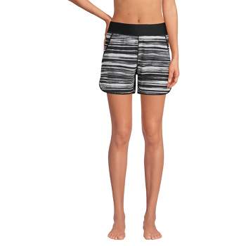 Lands' End Women's 5" Quick Dry Board Shorts Swim Cover-up Shorts