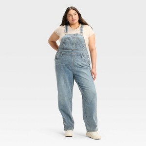 Women's Relaxed Baggy Overalls - Wild Fable™ - 1 of 3