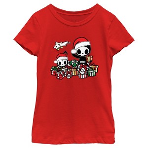 Girl's Tokidoki Adios Christmas Presents T-Shirt - 1 of 4