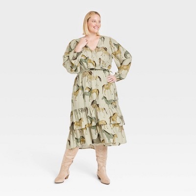 horse print dress target
