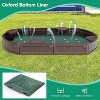 Costzon Kids Sandbox with Cover, HDPE Sand Pit with Built-in Seating & Liner, Outdoor Play for Backyard, Garden, Beach, Ages 3+ (Elliptical) - 4 of 4