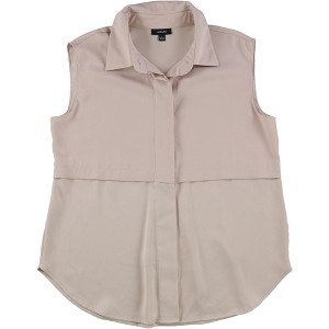 Alfani Womens Tiered Button Up Shirt - 1 of 2