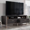 Sauder Walter Heights TV Credenza for TVs up to 65" Blade Walnut - 4 of 4