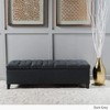 TiramisuBest Ottoman Bench - Light Grey Fabric Entryway Bench, 47.25"L x 17.5"W x 16.5"H - 4 of 4