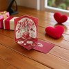 Unique Bargains Greeting Card Red 6.3x4.3x0.4inch 1Pc - 2 of 4