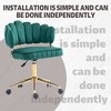 TiramisuBest Modern Cute Computer Chair,Velvet Home Office Desk Chair,Height Adjustable Swivel Task Chair - 4 of 4