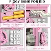 TEMI Piggy Bank for Kids, Electronic Coin Money Bank for 3 4 5 6 7 8 9 10 Year Old Girls Gifts, Cash Coin Can ATM Bank for Kids 5-7, (Pink) - 3 of 3