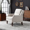 YOUNIKE 30.31” W Oversized Accent Chair Velvet Upholstered Armchair Single Office Chair With Solid Wood Legs for Living Room/Bedroom - 4 of 4