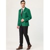 Lars Amadeus Men's Dress Slim Fit Single Breasted One Button Prom Suit Sports Blazer - 4 of 4