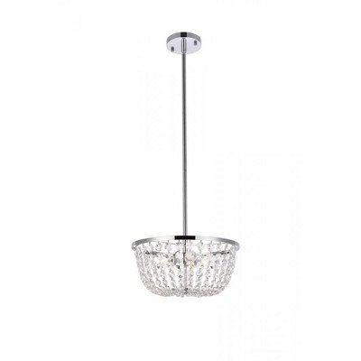 Elegant Lighting Gianna 13 inch pendant in chrome