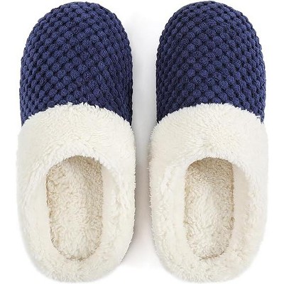 Women's Bubble Stitch Clog Slipper, Size 9-10 US Women, Navy Blue