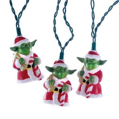 Kurt Adler UL 10-Light Star Wars Santa Yoda Light Set