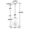 Crystorama Lighting Voss 3 - Light Chandelier in  Polished Nickel - 4 of 4