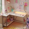 Bestier Gaming Small L-Shaped Gaming Desk with Power Outlets，White - 2 of 4