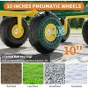500 Pound Capacity Steel Yard Wagon Cart, Heavy Duty Garden Utility Cart for Lawn, Farm, Outdoor Work - 2 of 4