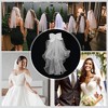 Unique Bargains Hair Clip Wedding Veil White 1 Pc - 4 of 4