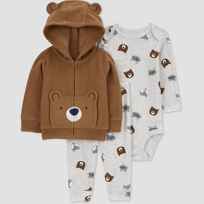 Image of Carter's Just One You® Baby Boys' Bear Coordinate Set - Brown Newborn
