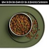 DogBuddy Dog Food Mat, Waterproof Dog Bowl Mat, Silicone Dog Mat for Food and Water, Pet Food Mat with Edges, Nonslip Feeding Mat - 3 of 4