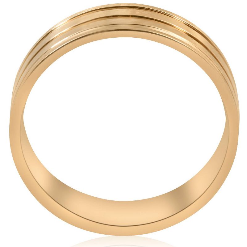 Pompeii3 Polished Wedding Ring 10K Yellow Gold, 4 of 6